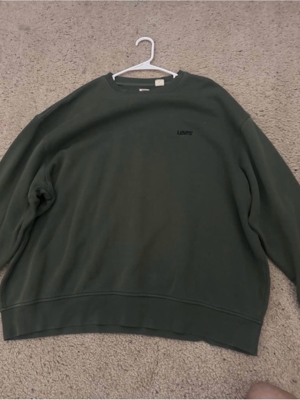 Levi's Men's Dark Green Crewneck Sweatshirt